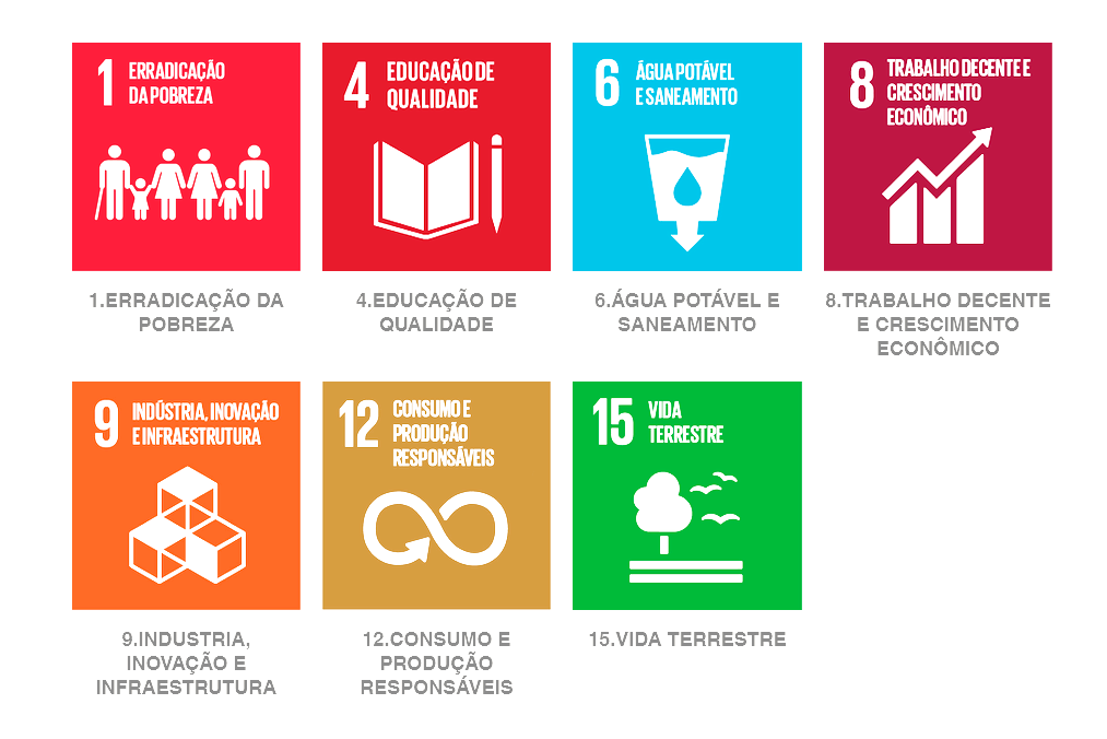 Foram atingidos 7 Objetivos de Desenvolvimento Sustentável, sendo eles: A erradicação da Pobreza, Educação de qualidade, Água potável e saneamento, Trabalho decente e crescimento econômico, Indústria, inovação e infraestrutura, Consumo e produção responsáveis, e, por fim, Vida terrestre